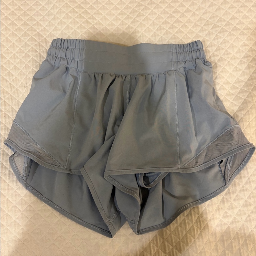 lululemon athletica Shorts hotty hot low rise 2.5" in Light Blue
